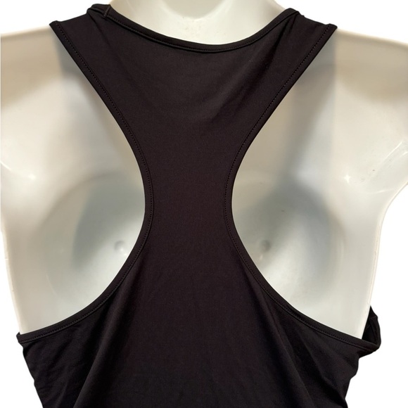 Spanx Transformation Black Side Zipper Racerback Tank Top Size Large L - Picture 7 of 7